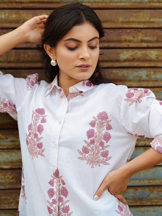 Mughal Handblock Printed Shirt