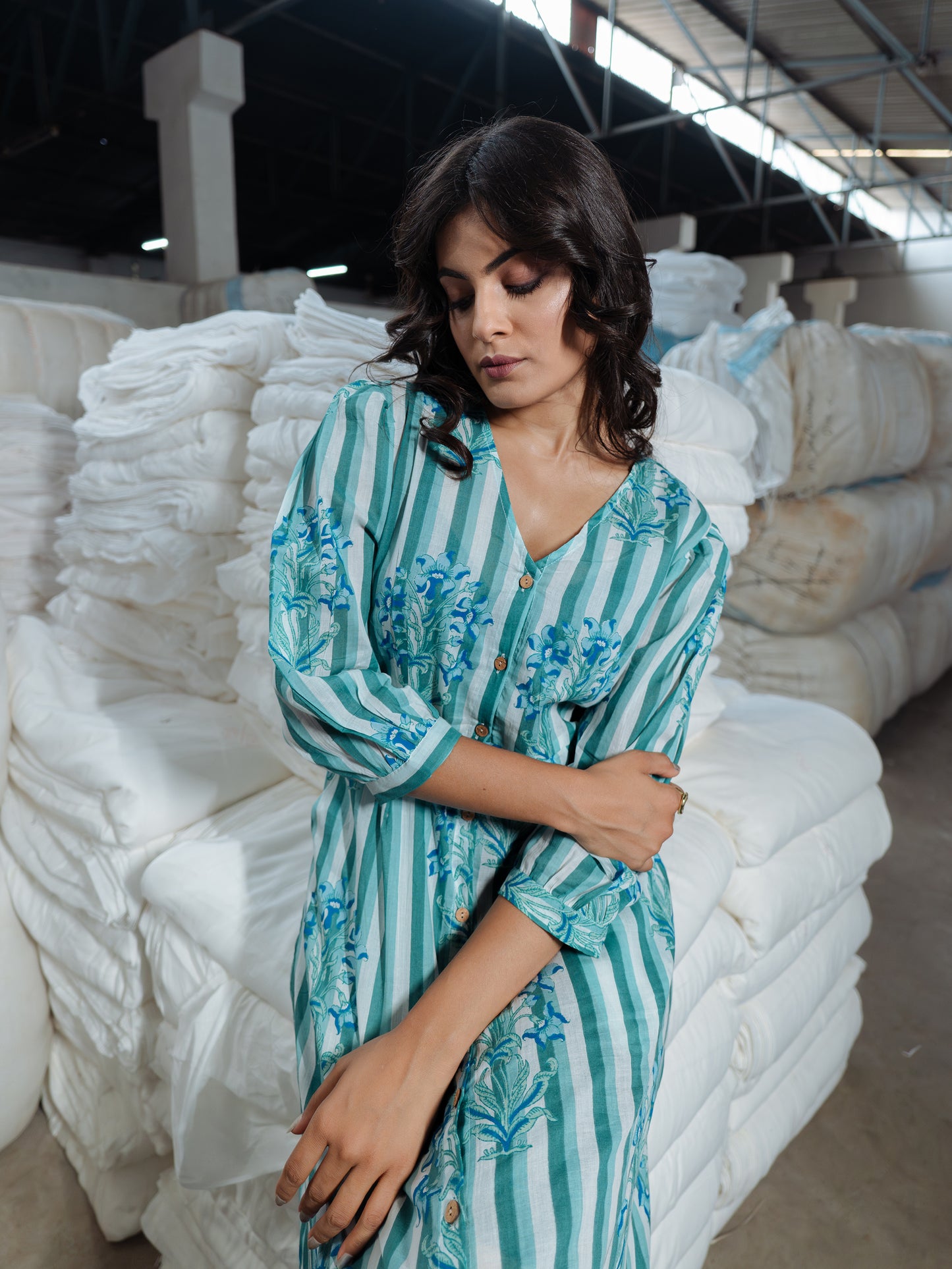 Ocean Mist Midi Dress