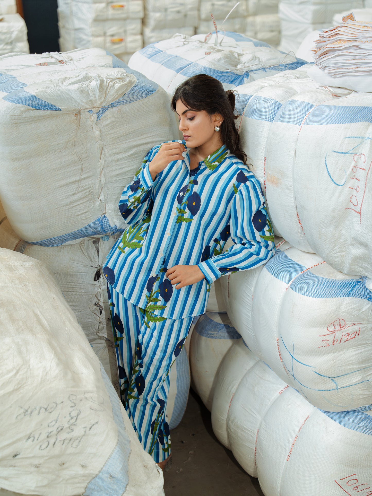 Blue Gulaab Set