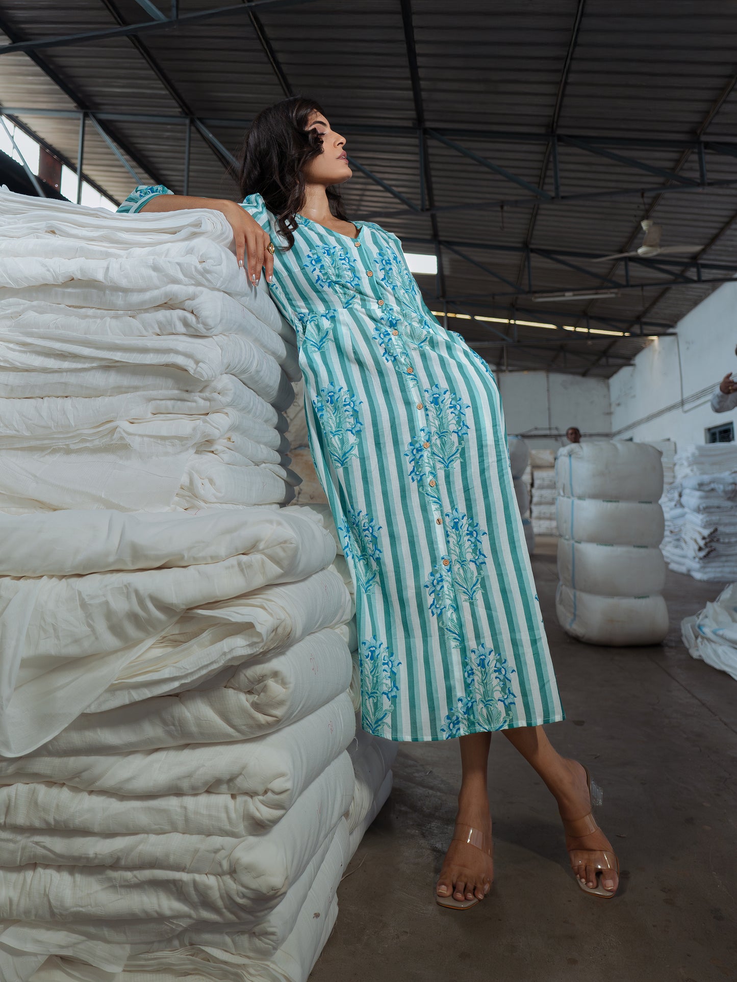 Ocean Mist Midi Dress
