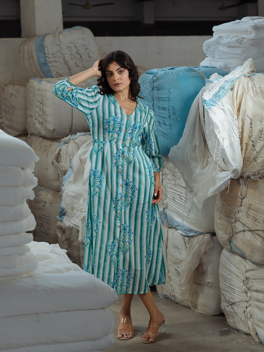 Ocean Mist Midi Dress