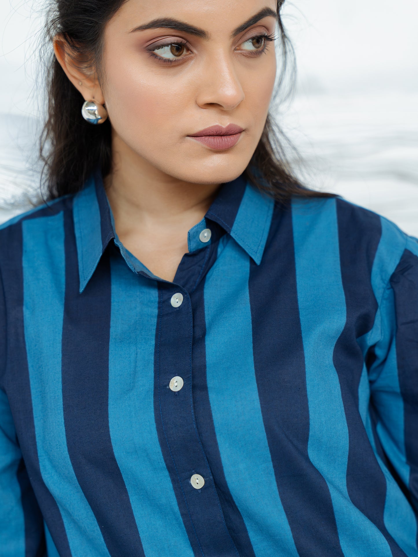 Indigo Stripe Set