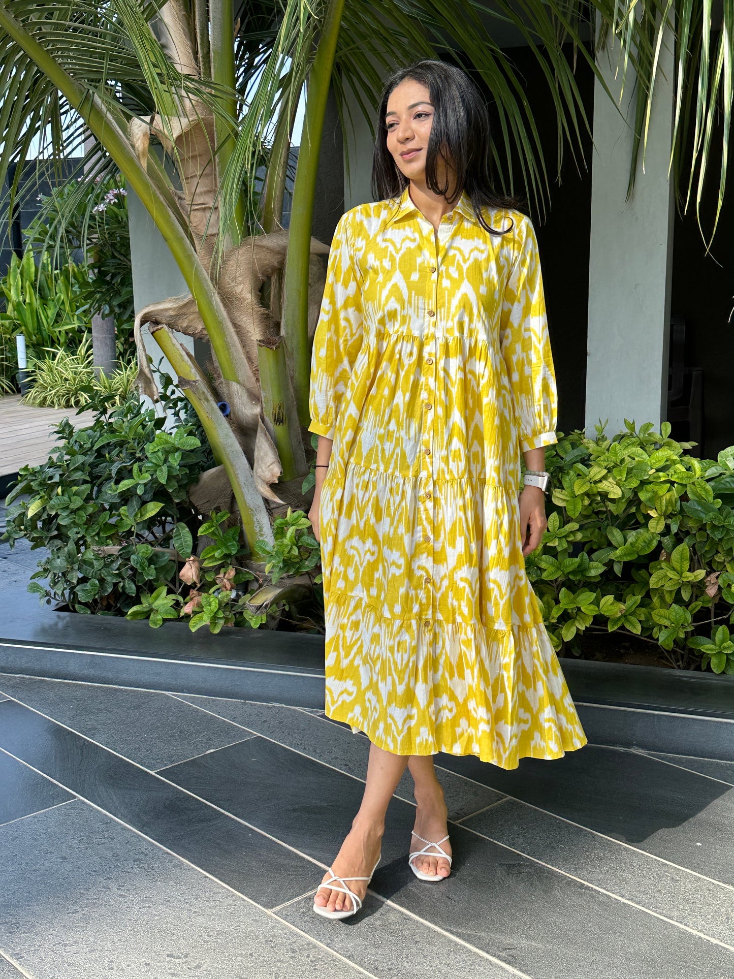 Honeybee Vanilla MIDI Dress