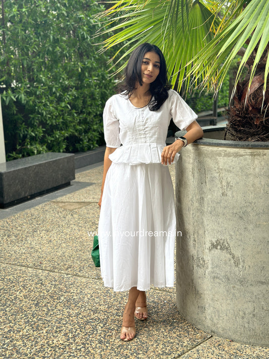 Tinker Bell White Skirt Set