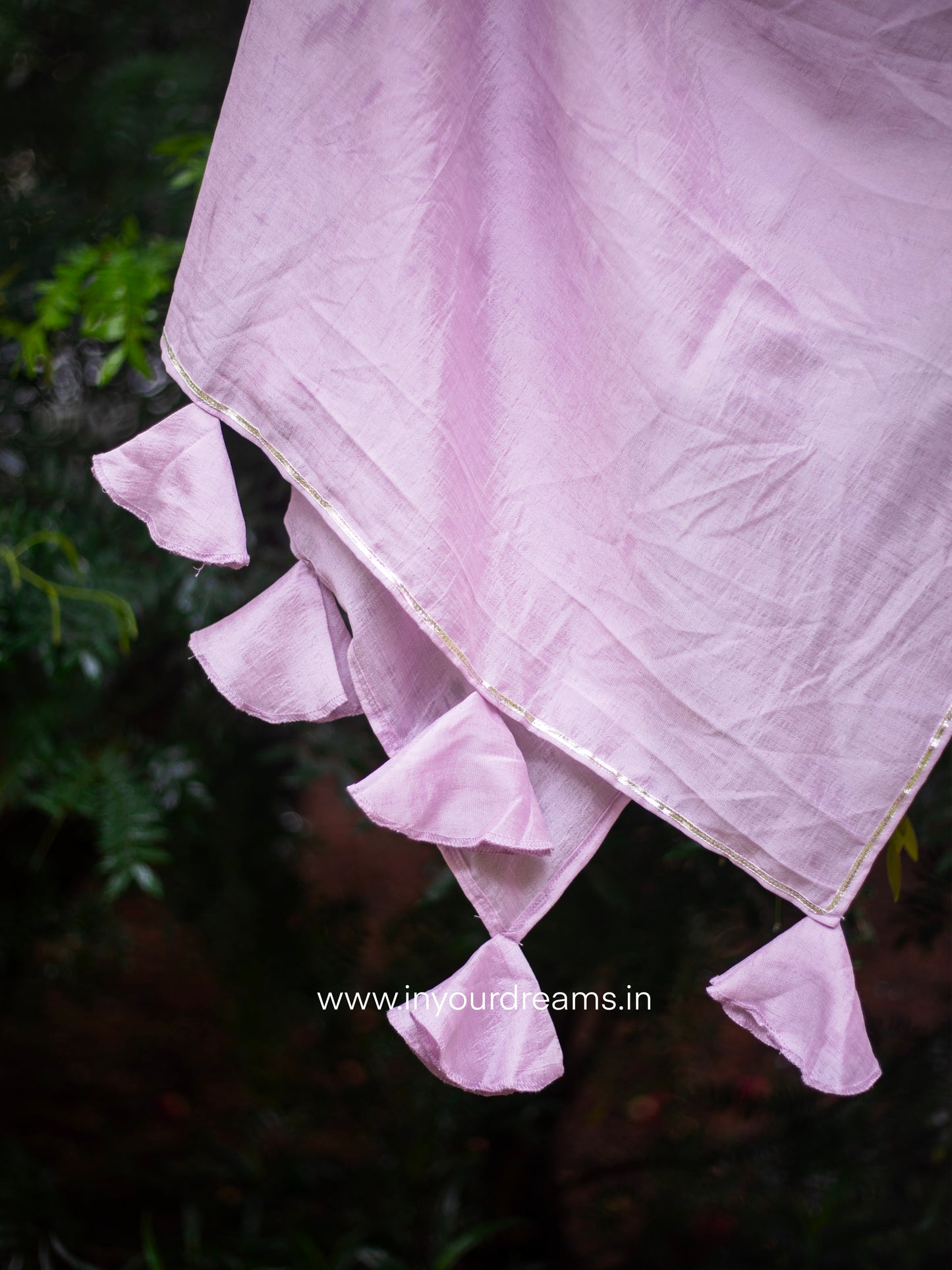 Lilac Gota Silk Suit Set