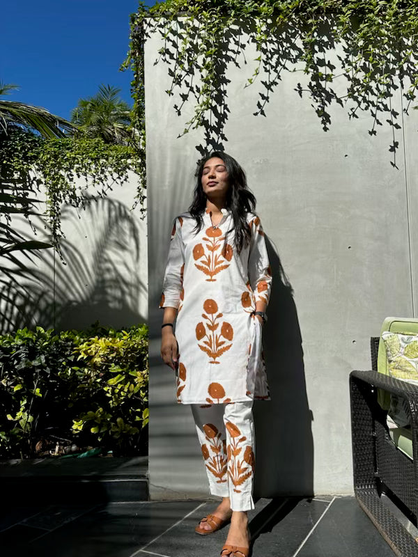 Jade Floral Everyday Kurta Set
