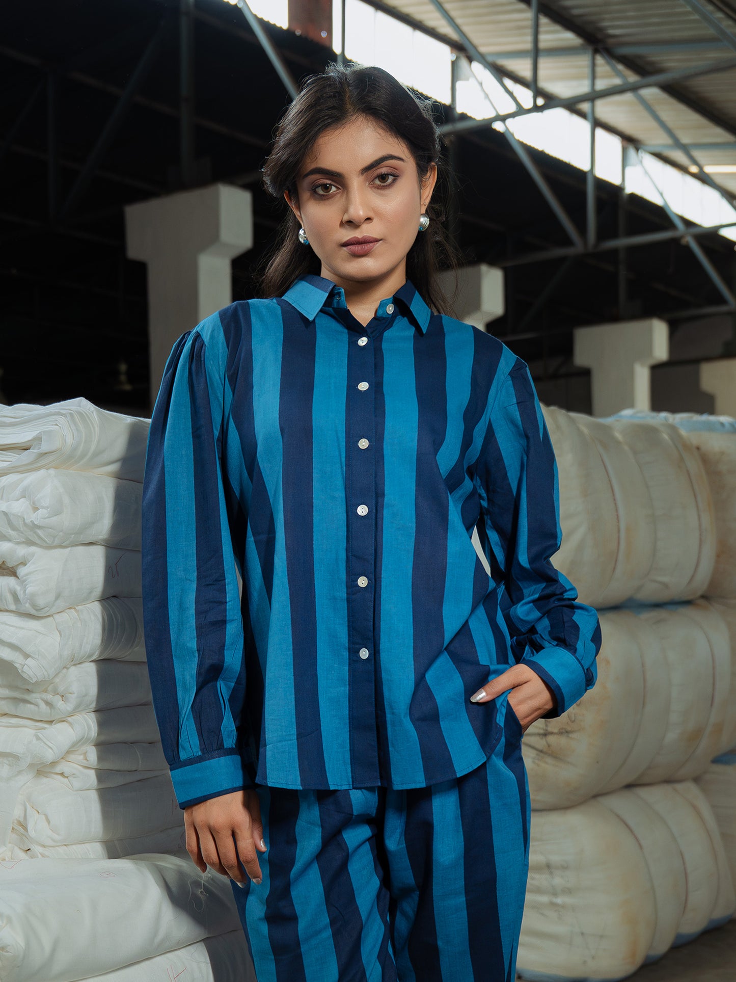 Blueberry Stripe Shirt