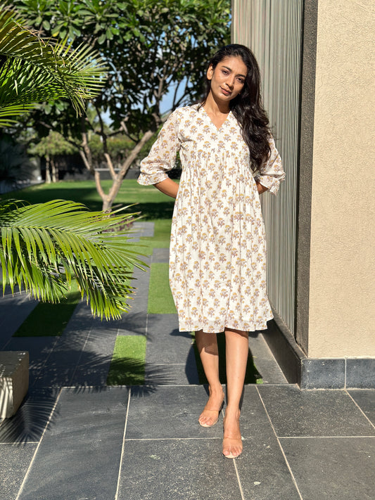 Buttercup MIDI Dress with full lining