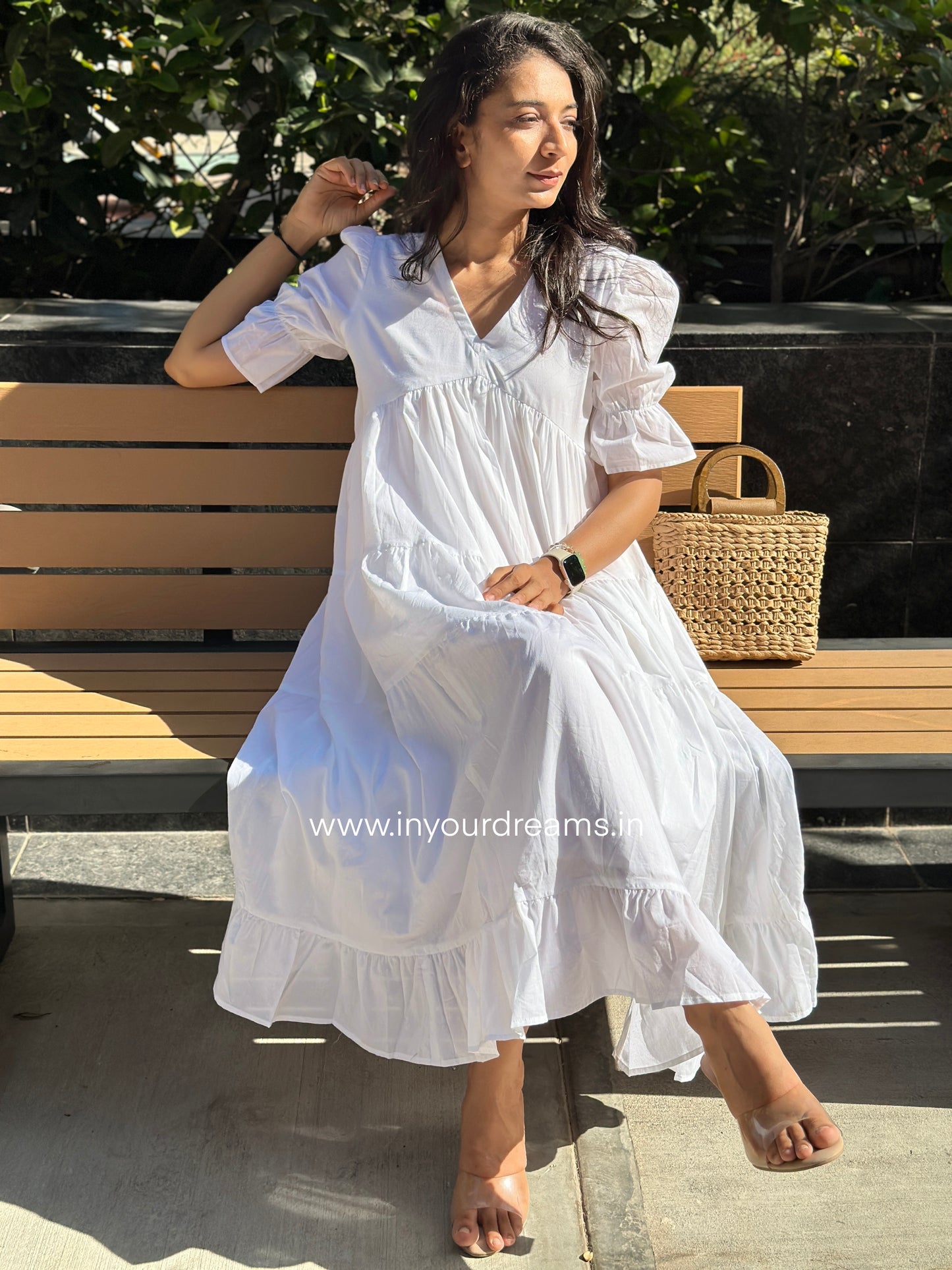 Snowwhite MIDI Dress with Lining