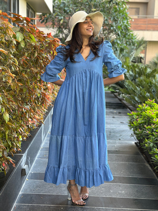 Denim MIDI Dress