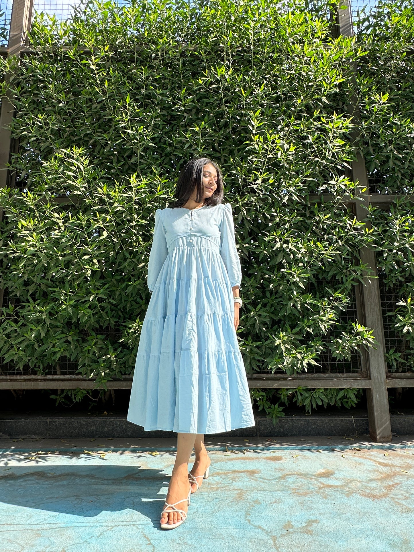 Azure Blue MIDI Dress