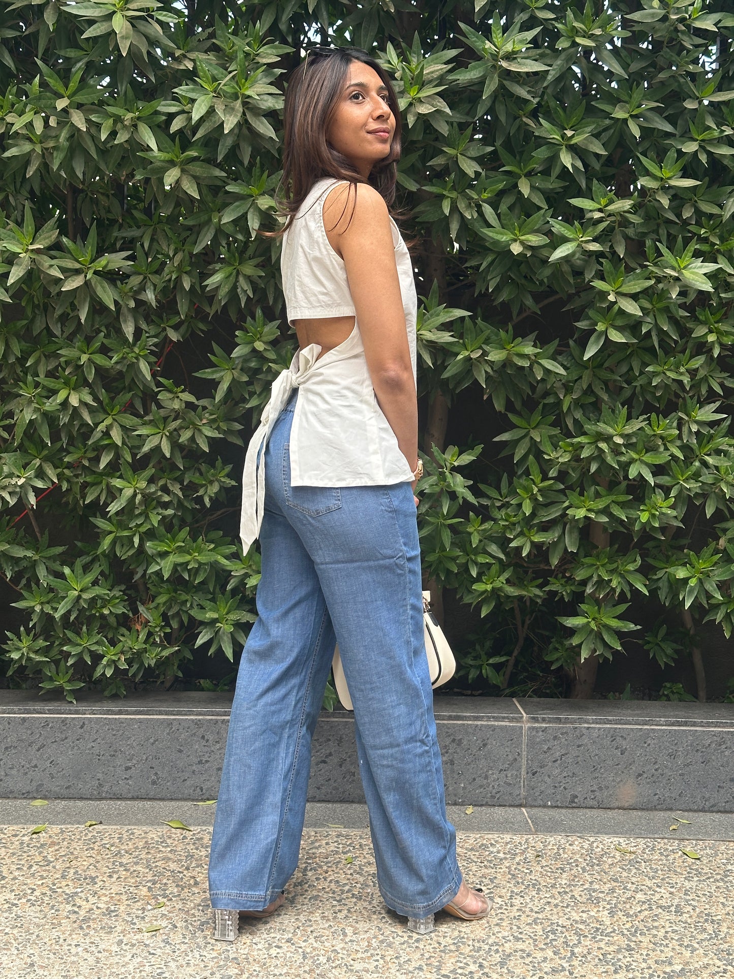 White Bow Top
