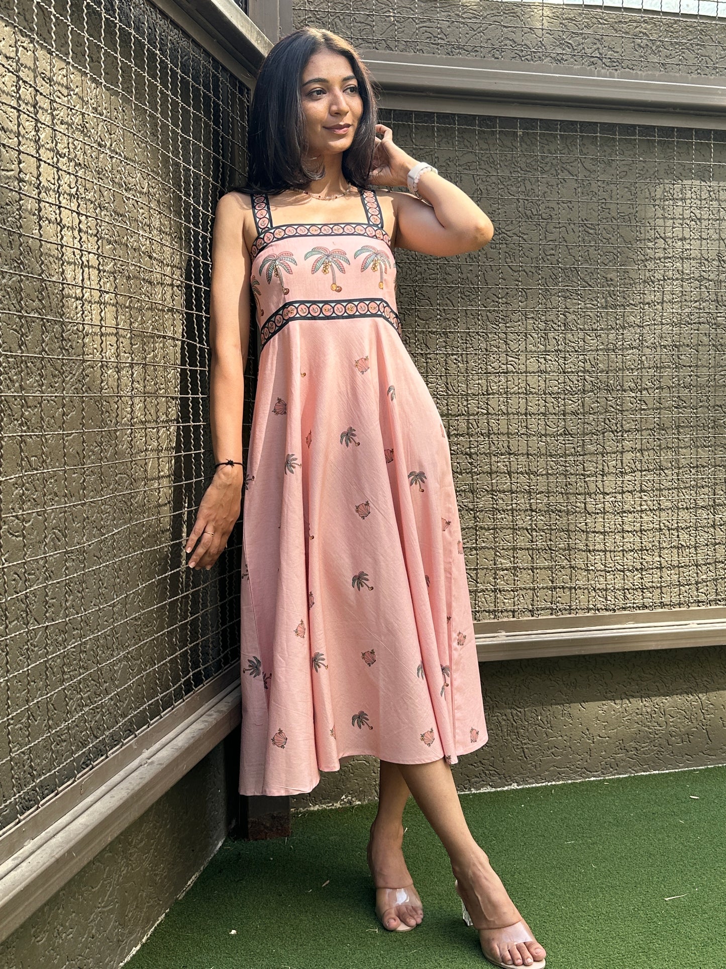 Palms MIDI Dress