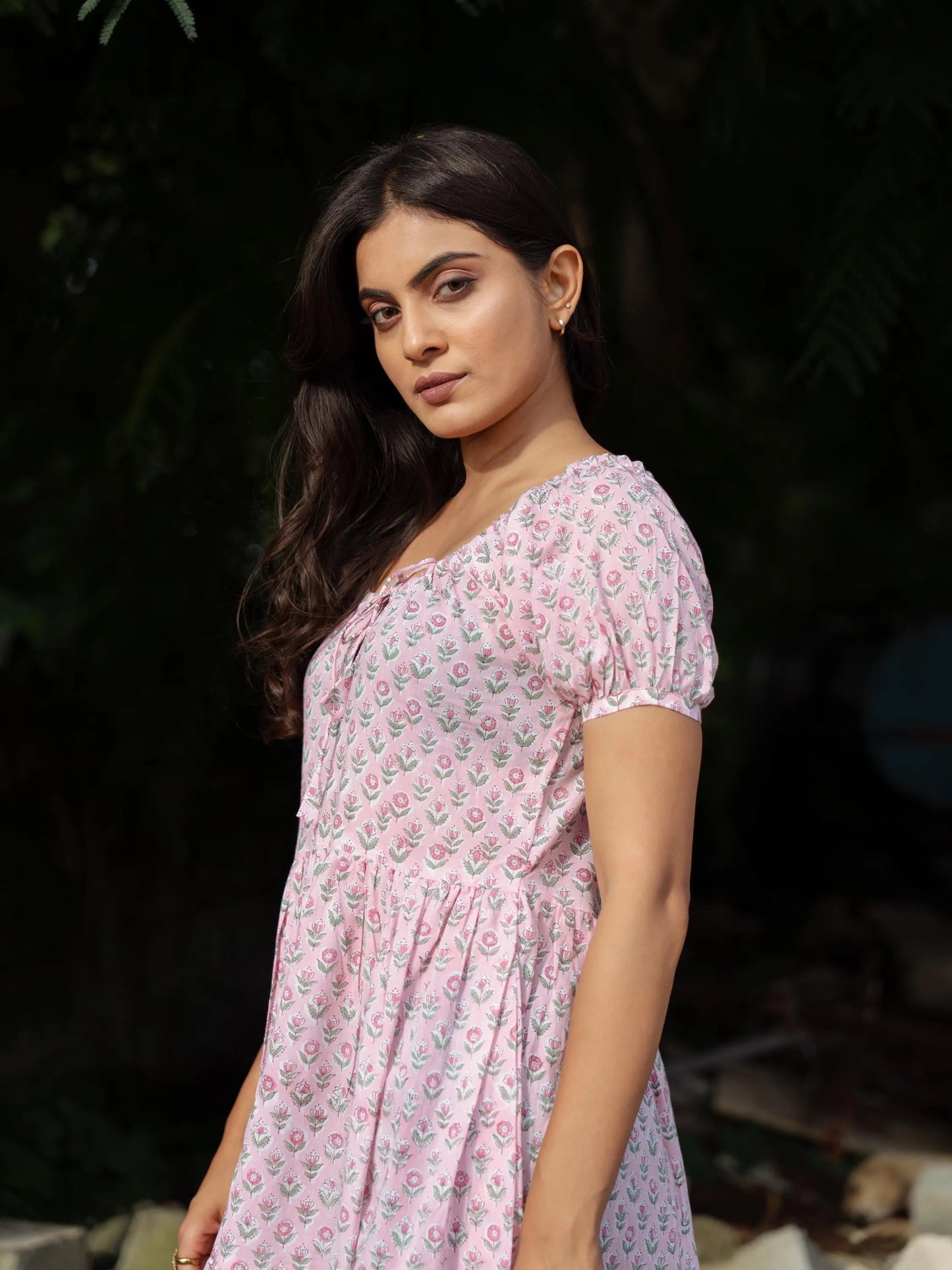 Rosabelle Maxi Dress - Hand Block Printed