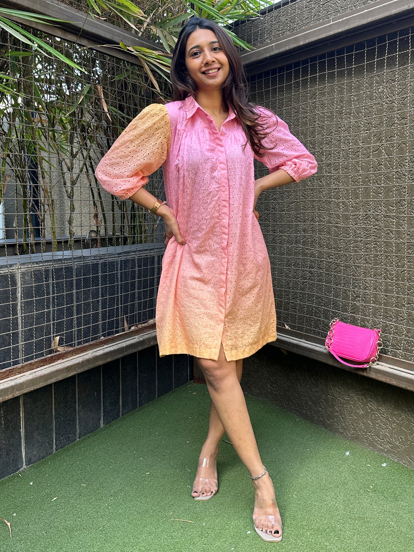 Summer Sorbet Hakoba Dress with Lining