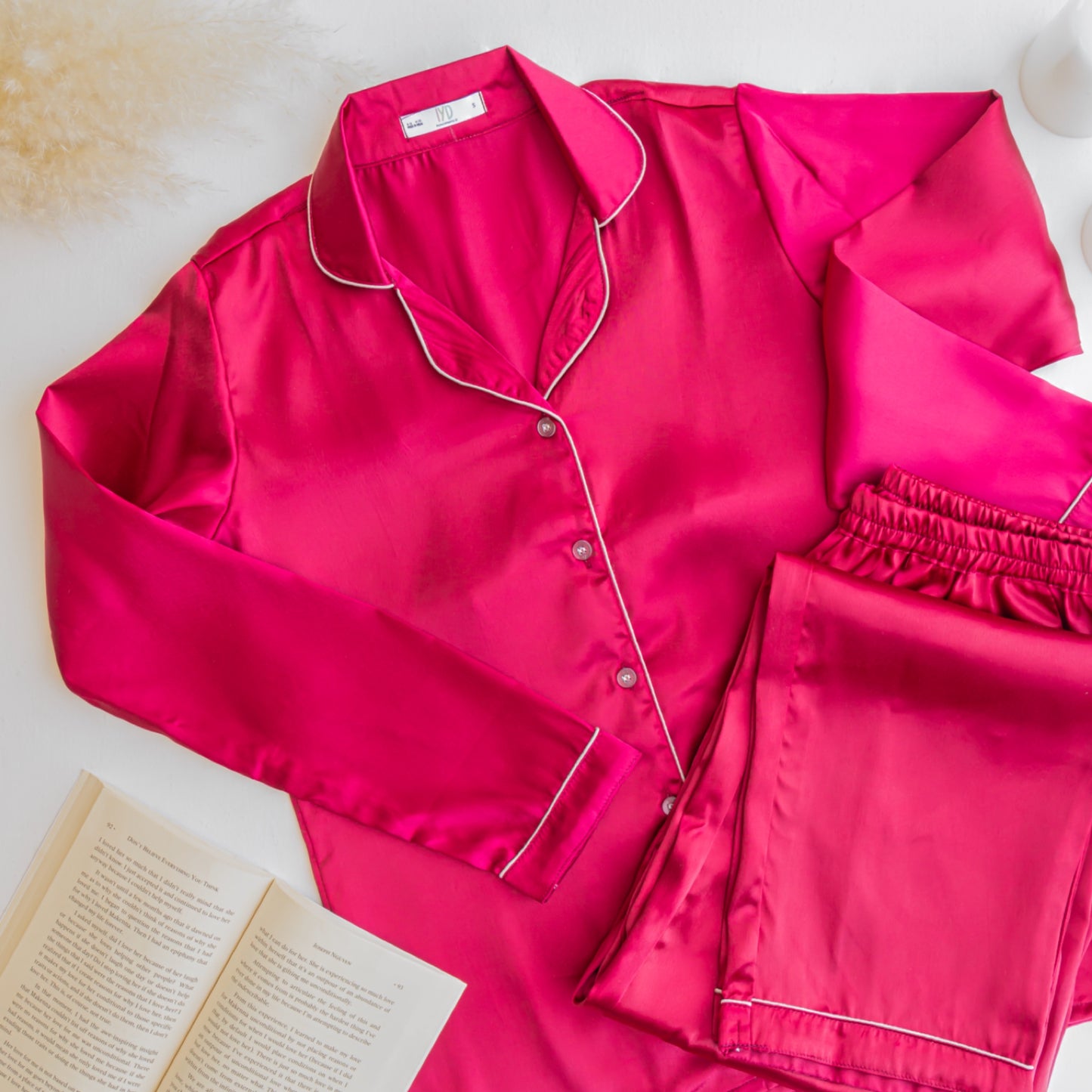 Scarlet - Solid Satin PJ Set