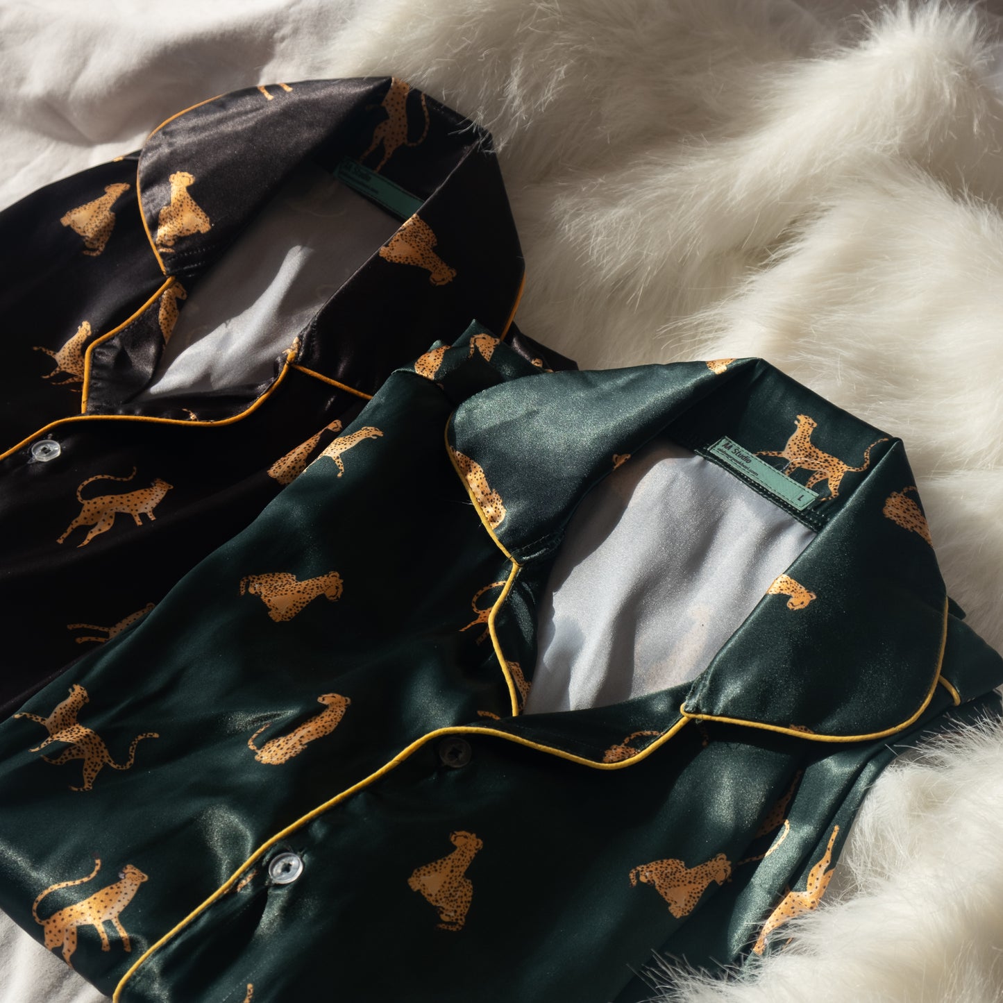 Cheetah Pyjama Set - Satin