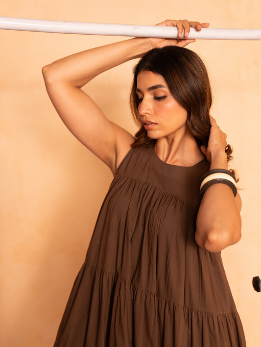 Chocolate Brown Maxi Dress