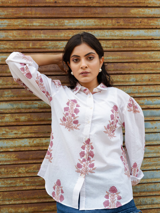 Mughal Handblock Printed Shirt