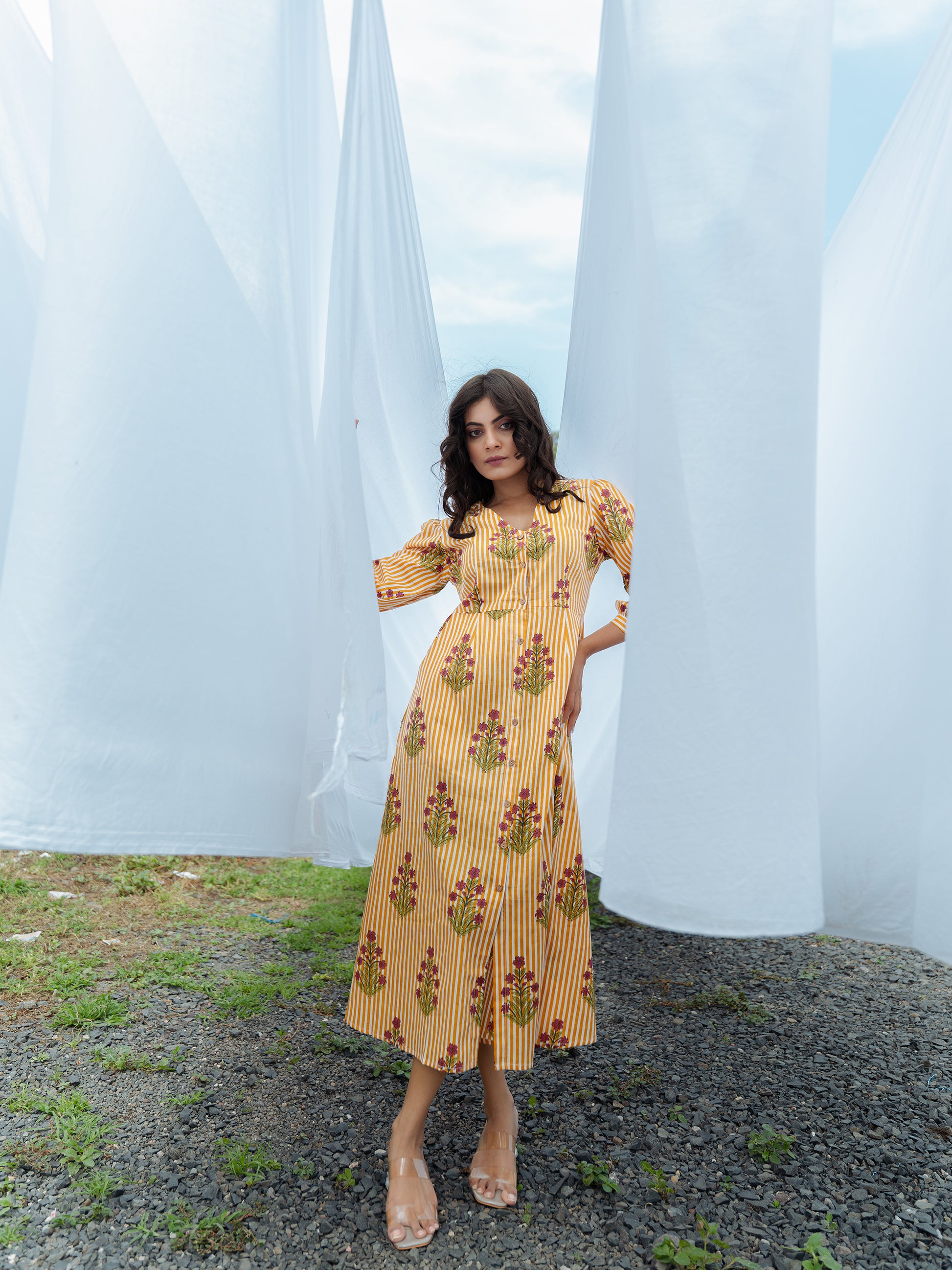 Golden Hour Midi Dress - L Golden Hour Midi Dress - L