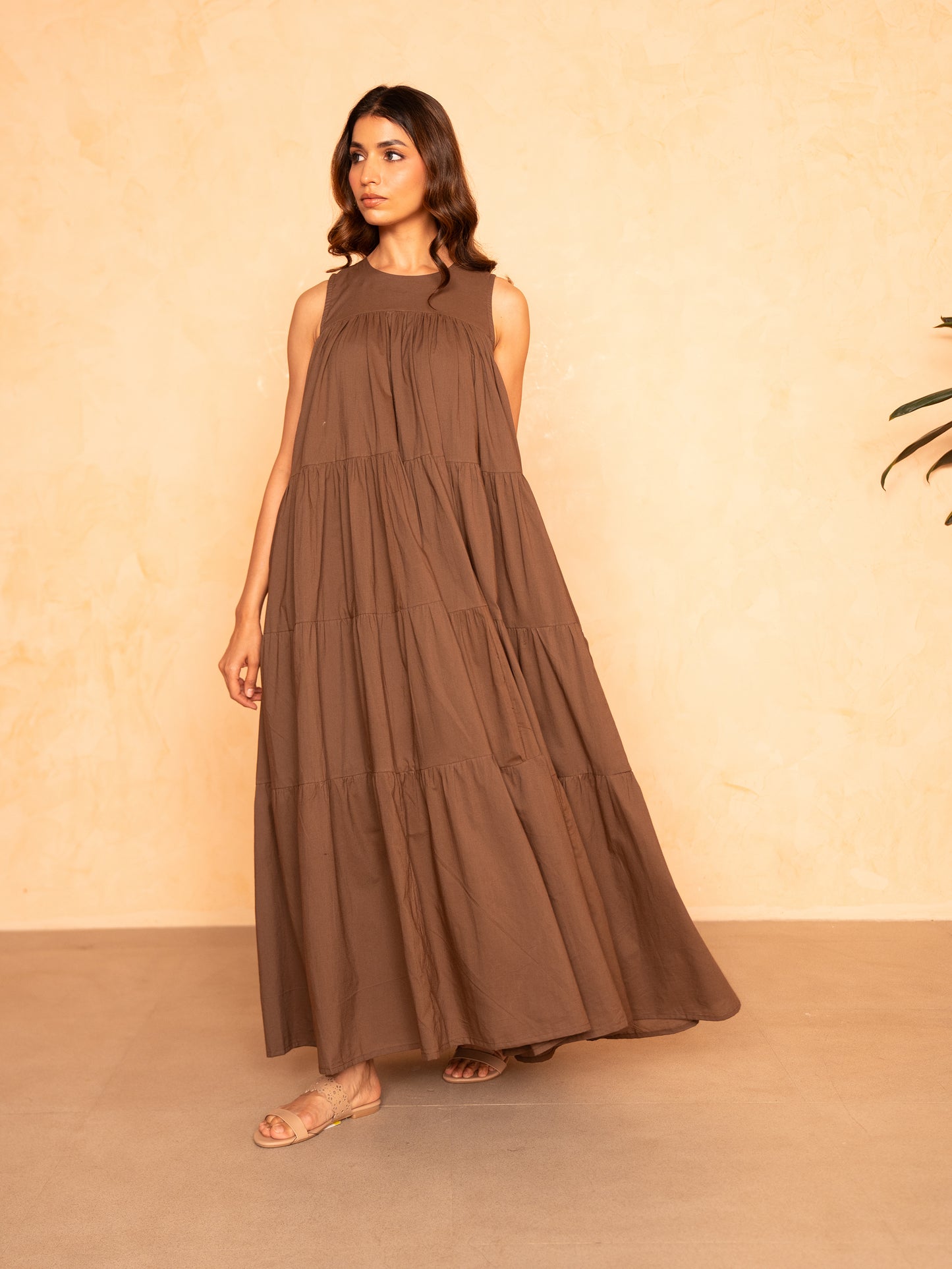 Chocolate Brown Maxi Dress