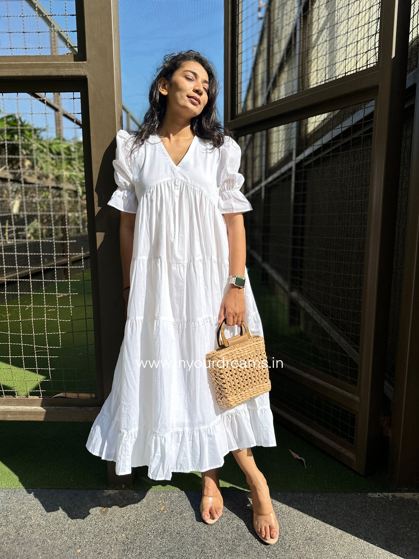 Snowwhite MIDI Dress with Lining