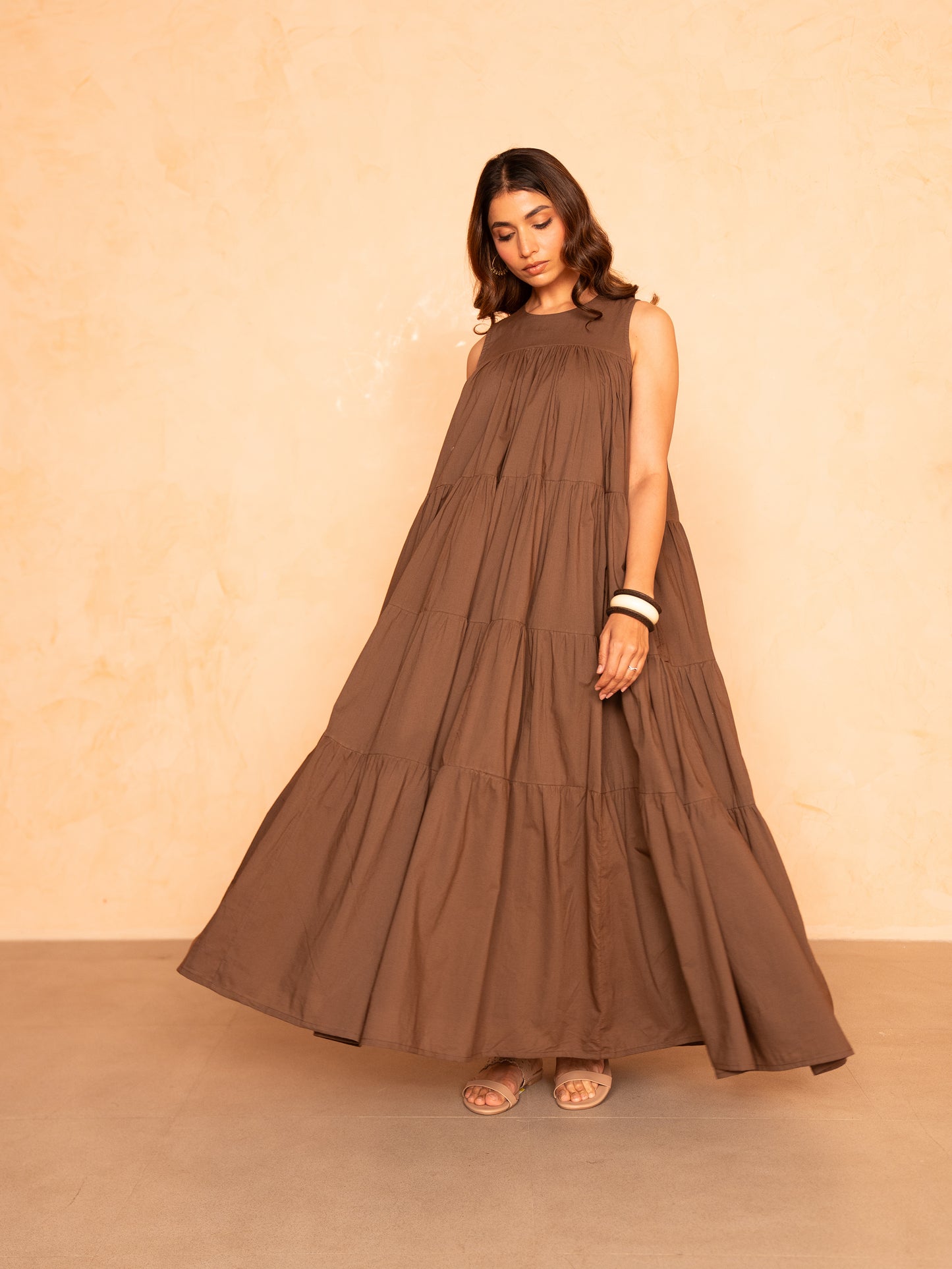 Chocolate Brown Maxi Dress