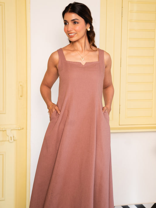 Maison Mauve Midi Dress