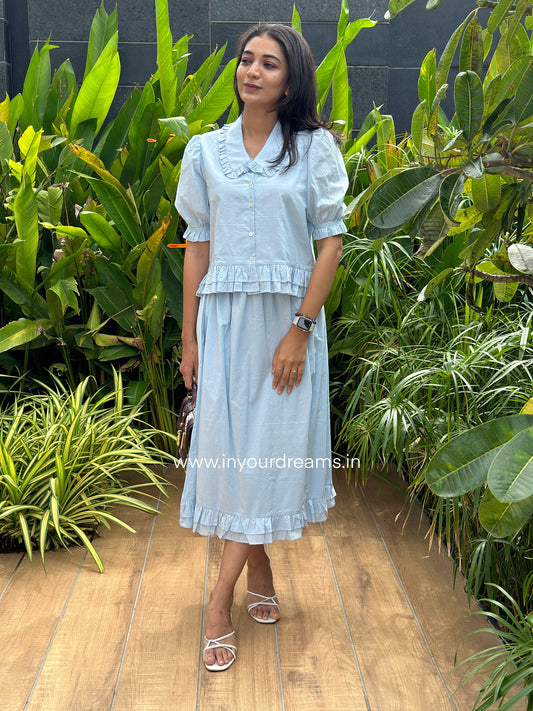 Elsa Blue Skirt Set