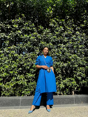 Classic Blue Everyday Kurta Set