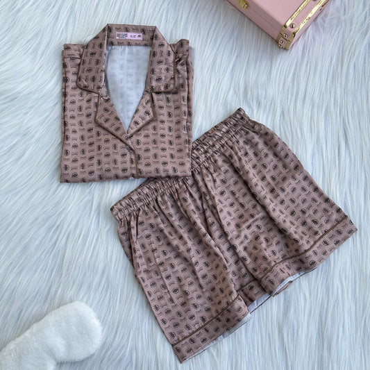 Evil eye - Satin Short Set